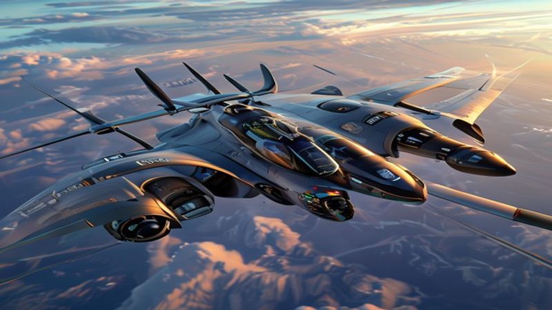 CG飞行员游戏先进战机空战场景